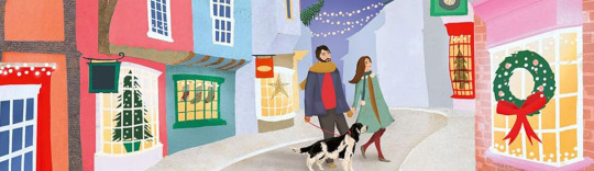 Illustrator Carrie May's book cover illustration for Mistletoe and Magic