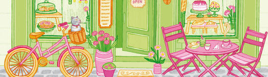 Illustrator Lindsey Spinks Book Cover for The Matcha Maker Cafe