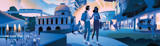 Illustrator Mark Boardman's illustration for Journey Magazine.