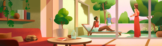 Illustrator Mark Boardman's illustration Sun Room Illustrator Mark Boardman's illustration Sun Room