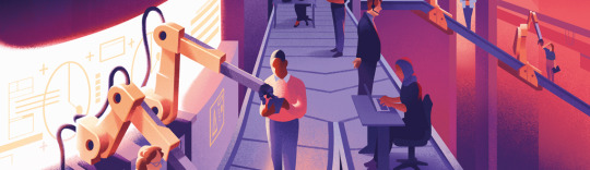 Illustrator Mark Boardman's illustrations for E+T magazine.