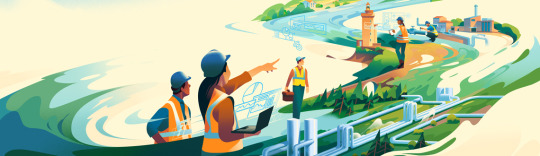 Illustrator Mark Boardman illustration for Fedene