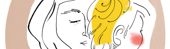Illustrator Sarah Tanat-Jones illustration for The Observer for Mother's Day.