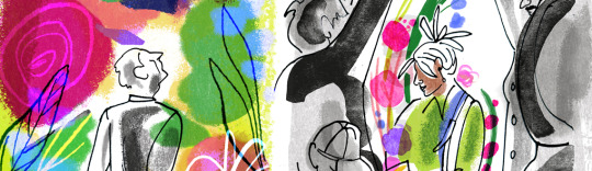 Illustrator Sarah Tanat-Jones illustration for RHS Chelsea Flower Show showcasing the Great Plant Sell-Off Illustrator Sarah Tanat-Jones illustration for RHS Chelsea Flower Show showcasing the Great Plant Sell-Off