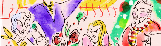 Illustrator Sarah Tanat-Jones illustration of Grace Dent for The Guardian