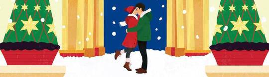 Illustration from the book A Copenhagen Snowmance illustrated by Sophie Melissa