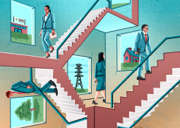 Illustrator Eva Bee's illustration for the Yale School of Management