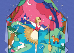Illustrator Zara Picken's illustrations for the English National Ballet, My First Cinderella.