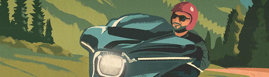 Harry Milburn illustration for Harley-Davidson Magazine Harry Milburn illustration for Harley-Davidson Magazine