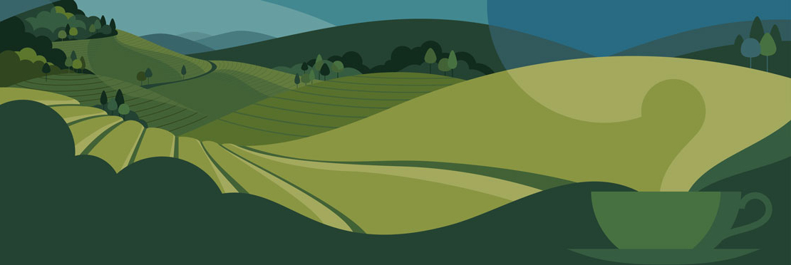 Julia Allum illustration of a tea cup, represented by Meiklejohn Illustration Agency