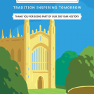 Gary Redford illustration of Cambridge for Network Rail and Railway 200