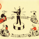 Illustrator Harry Milburn's illustrations for Goodwood Revival