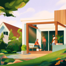 Illustrator Mark Boardman's illustration Sun Room