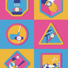 Zara Picken's illustrations for Oracle Time Magazine