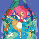 Illustrator Zara Picken's illustrations for the English National Ballet, My First Cinderella.